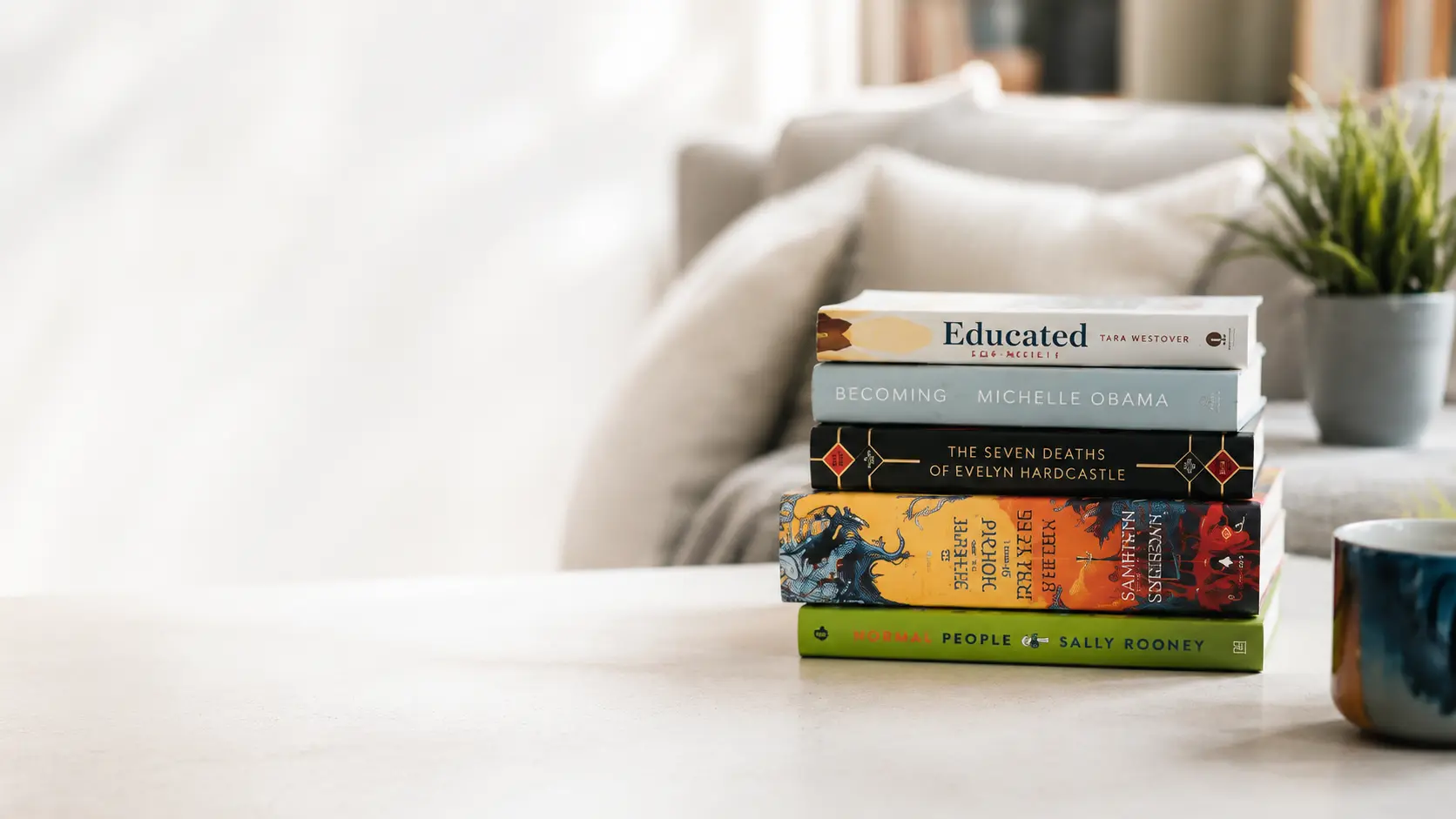 Close-up of books in good readable condition